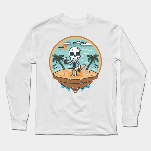 Surfer Scallywag Long Sleeve T-Shirt by OldSchoolRetro